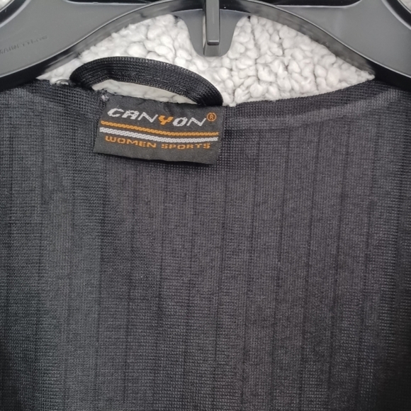 CANYON Women's Sports Athleisure Neutral Sherpa Fleece Pullover Sweater Top Coat - Picture 7 of 11